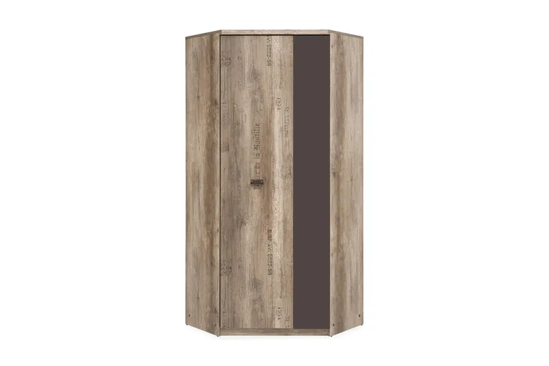 Movico Hjørnegarderobe, Tre/natur