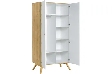 Nature Garderobe Hvit/Natur - Hvit/Tre/natur - Oppbevaring - Garderober & garderobesystem - Garderobeskap