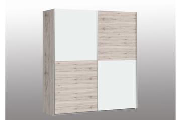 Slosser Garderobe 170x191 cm - Lysebrun - Oppbevaring - Garderober & garderobesystem - Garderobeskap