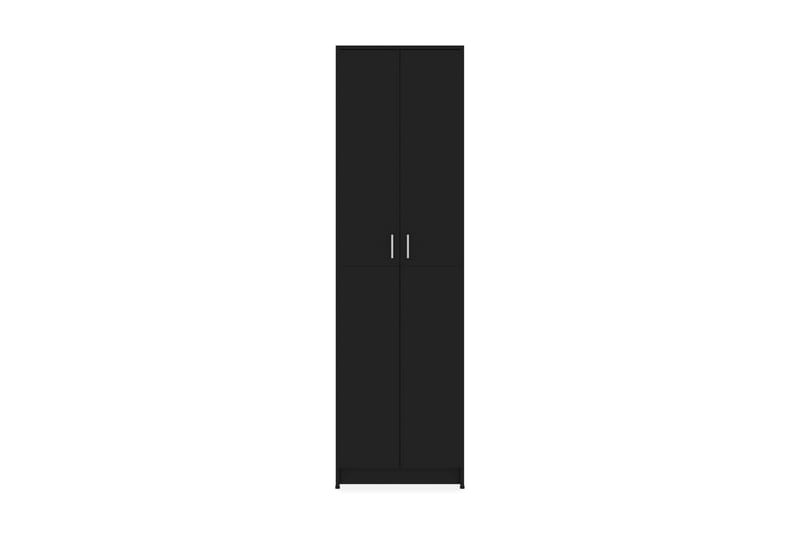 Garderobeskap svart 55x25x189 cm sponplate - Garderober & garderobesystem - Garderobeskap