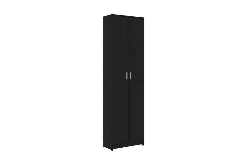 Garderobeskap svart 55x25x189 cm sponplate - Garderober & garderobesystem - Garderobeskap