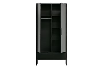 Swichor Garderobe 100 cm i Malt Tre - Sort - Oppbevaring - Garderober & garderobesystem - Garderobeskap