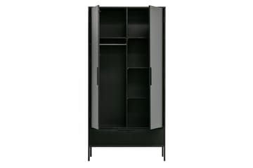 Swichor Garderobe 100 cm i Malt Tre - Sort - Oppbevaring - Garderober & garderobesystem - Garderobeskap
