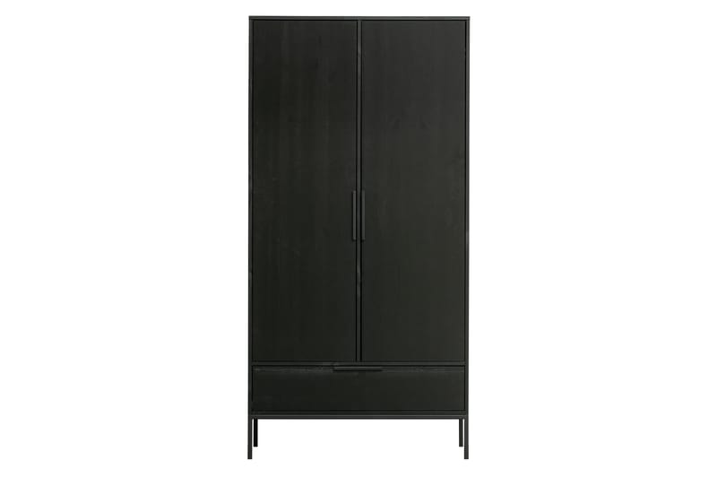 Swichor Garderobe 100 cm i Malt Tre - Sort - Oppbevaring - Garderober & garderobesystem - Garderobeskap