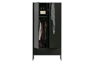 Swichor Garderobe 100 cm i Malt Tre - Sort - Oppbevaring - Garderober & garderobesystem - Garderobeskap