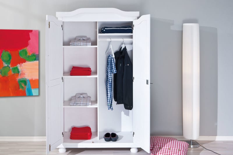 Garderobeskap Toulouse - Hvit - Garderober & garderobesystem - Garderobeskap