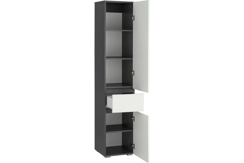 Garderobeskap uten speil Hudnall garderobe 38x35 cm høy Natur,Antracit - Oppbevaring - Garderober & garderobesystem