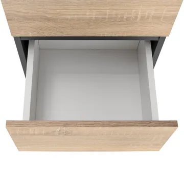 Garderobeskap uten speil Hudnall garderobe 38x35 cm høy Natur,Antracit - Oppbevaring - Garderober & garderobesystem