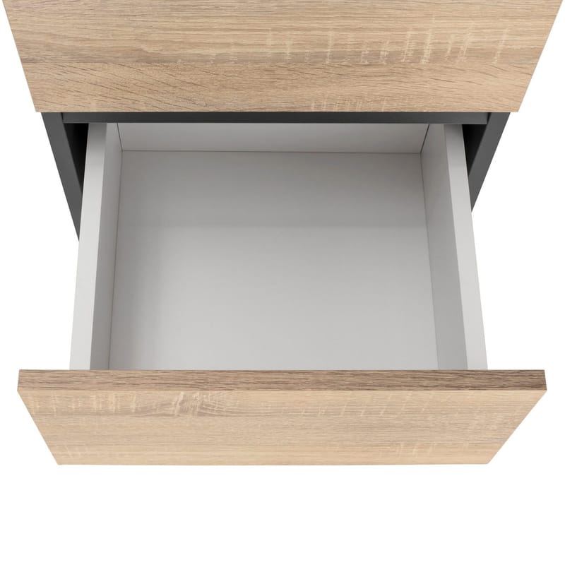 Garderobeskap uten speil Hudnall garderobe 38x35 cm høy Natur,Antracit - Oppbevaring - Garderober & garderobesystem