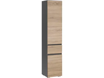 Garderobeskap uten speil Hudnall garderobe 38x35 cm høy Natur,Antracit - Oppbevaring - Garderober & garderobesystem