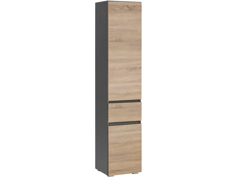Garderobeskap uten speil Hudnall garderobe 38x35 cm høy Natur,Antracit - Oppbevaring - Garderober & garderobesystem
