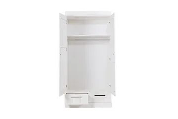 Varius Garderobe 195 cm 2 Dører 2 Skuffer - Hvit Furu - Oppbevaring - Garderober & garderobesystem - Garderobeskap