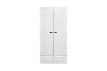 Varius Garderobe 195 cm 2 Dører 2 Skuffer - Hvit Furu - Oppbevaring - Garderober & garderobesystem - Garderobeskap