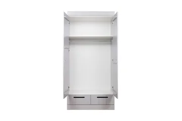 Varius Garderobe 94 cm 2 Dører 2 Skuffer - Grå Furu - Oppbevaring - Garderober & garderobesystem - Garderobeskap