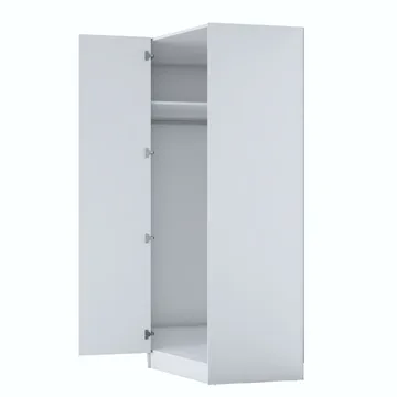 Garderobeskap Wallxpert Gala Shelf (91 x 210 x 57,5 cm) hvit - Hvit - Oppbevaring - Garderober & garderobesystem - Garderobeskap