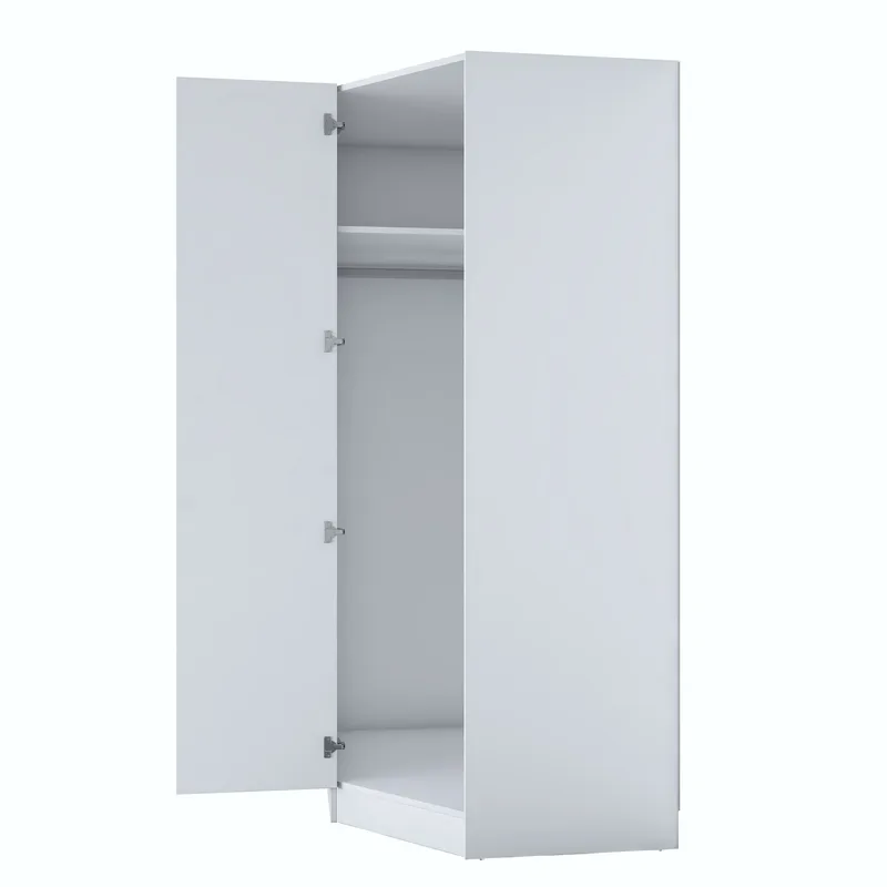 Garderobeskap Wallxpert Gala Shelf (91 x 210 x 57,5 cm) hvit - Hvit - Oppbevaring - Garderober & garderobesystem - Garderobeskap