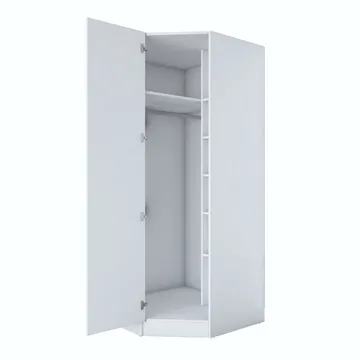Garderobeskap Wallxpert Gala Shelf (91 x 210 x 57,5 cm) hvit - Hvit - Oppbevaring - Garderober & garderobesystem - Garderobeskap