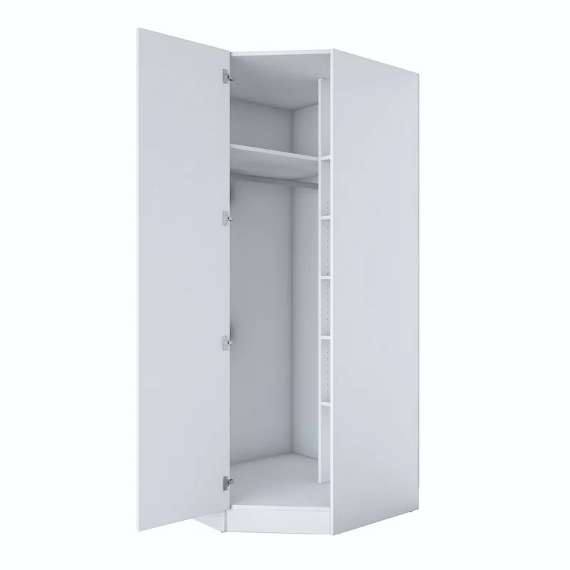 Garderobeskap Wallxpert Gala Shelf (91 x 210 x 57,5 cm) hvit - Hvit - Oppbevaring - Garderober & garderobesystem - Garderobeskap