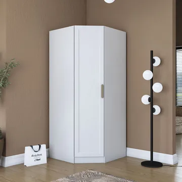 Garderobeskap Wallxpert Gala Shelf (91 x 210 x 57,5 cm) hvit - Hvit - Oppbevaring - Garderober & garderobesystem - Garderobeskap