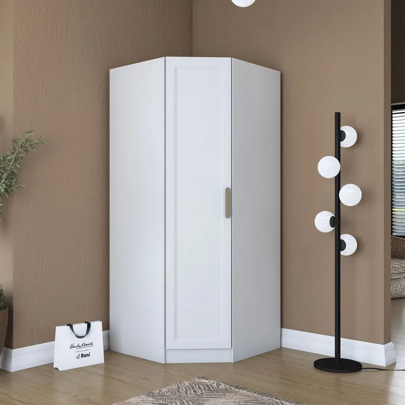 Garderobeskap Wallxpert Gala Shelf (91 x 210 x 57,5 cm) hvit - Hvit - Oppbevaring - Garderober & garderobesystem - Garderobeskap