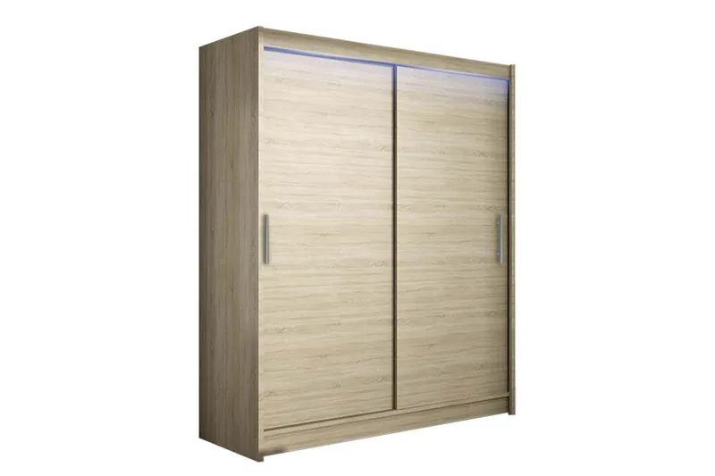 Westa Garderob 150x58x200 cm, Beige / Hvit