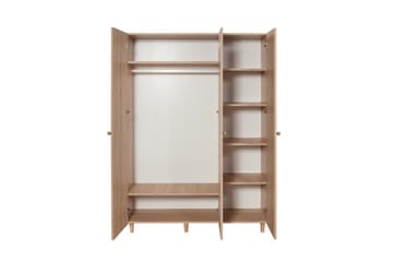 Gladfield Garderobe 135x192 cm - Natur - Oppbevaring - Garderober & garderobesystem