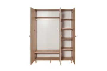 Gladfield Garderobe 135x192 cm - Natur - Oppbevaring - Garderober & garderobesystem