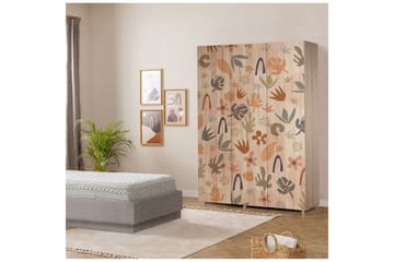 Gladfield Garderobe 135x192 cm - Natur - Oppbevaring - Garderober & garderobesystem