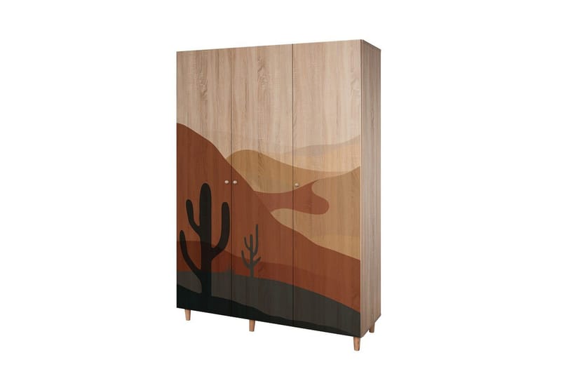 Gladfield Garderobe 135x192 cm, Natur