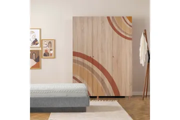 Gladfield Garderobesskåp 135x192 cm - Oppbevaring - Garderober & garderobesystem