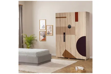 Gladfield Garderobesskåp 135x192 cm - Oppbevaring - Garderober & garderobesystem