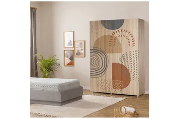 Gladfield Garderobesskåp 135x192 cm - Oppbevaring - Garderober & garderobesystem