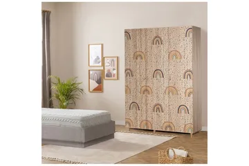 Gladfield Garderobesskåp 135x192 cm - Oppbevaring - Garderober & garderobesystem