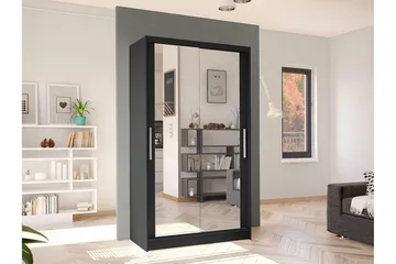 Glenmore Garderob m. Spegel Black - Oppbevaring - Garderober & garderobesystem