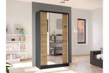 Glenmore Garderob m. Spegel Black - Oppbevaring - Garderober & garderobesystem