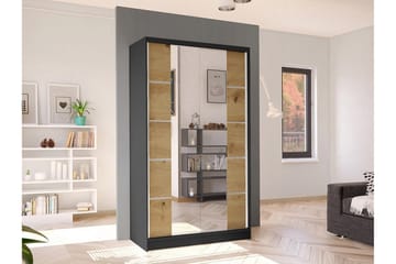 Glenmore Garderob m. Spegel Black - Oppbevaring - Garderober & garderobesystem
