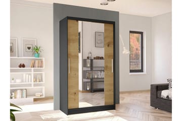 Glenmore Garderob m. Spegel Black - Oppbevaring - Garderober & garderobesystem