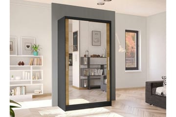 Glenmore Garderob m. Spegel Black - Oppbevaring - Garderober & garderobesystem
