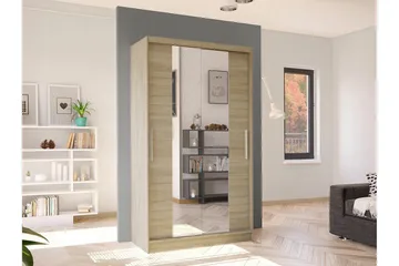 Glenmore Garderob m. Spegel Brown - Oppbevaring - Garderober & garderobesystem