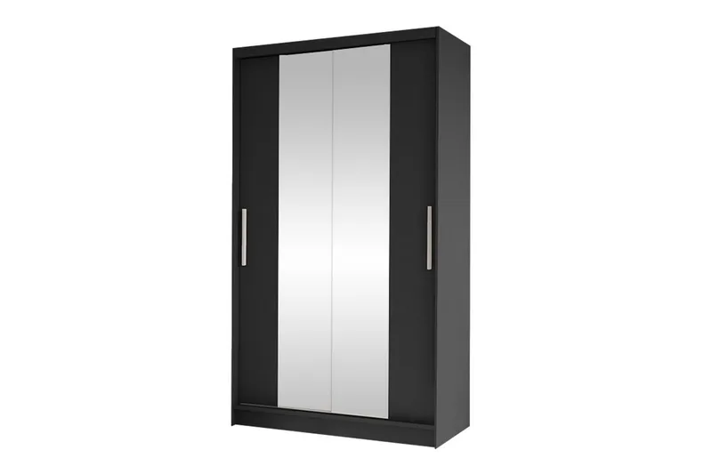 Glenmore Garderob m. Spegel NO_BRAND Black - Oppbevaring - Garderober & garderobesystem