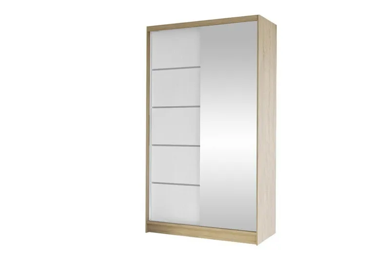 Glenmore Garderob m. Spegel NO_BRAND White - Oppbevaring - Garderober & garderobesystem