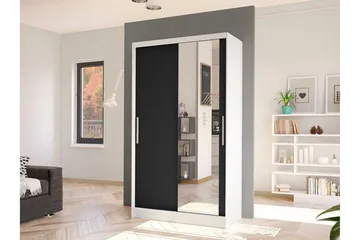 Glenmore Garderob m. Spegel White - Oppbevaring - Garderober & garderobesystem