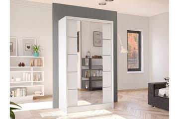 Glenmore Garderob m. Spegel White - Oppbevaring - Garderober & garderobesystem