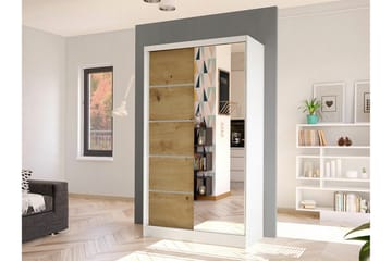 Glenmore Garderob m. Spegel White - Oppbevaring - Garderober & garderobesystem