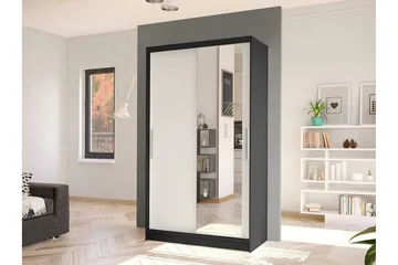 Glenmore Garderob m. Spegel White - Oppbevaring - Garderober & garderobesystem