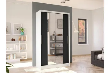 Glenmore Garderob m. Spegel White - Oppbevaring - Garderober & garderobesystem