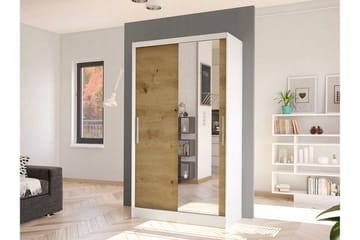 Glenmore Garderob m. Spegel White - Oppbevaring - Garderober & garderobesystem