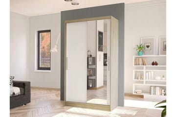 Glenmore Garderob m. Spegel White - Oppbevaring - Garderober & garderobesystem