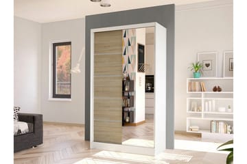 Glenmore Garderob m. Spegel White - Oppbevaring - Garderober & garderobesystem