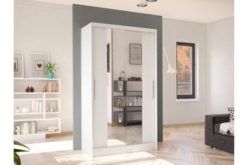 Glenmore Garderob m. Spegel White - Oppbevaring - Garderober & garderobesystem